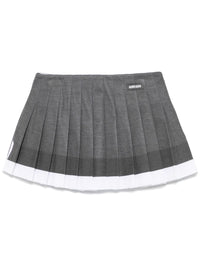 Miu Miu Women Pleated Mini Skirt