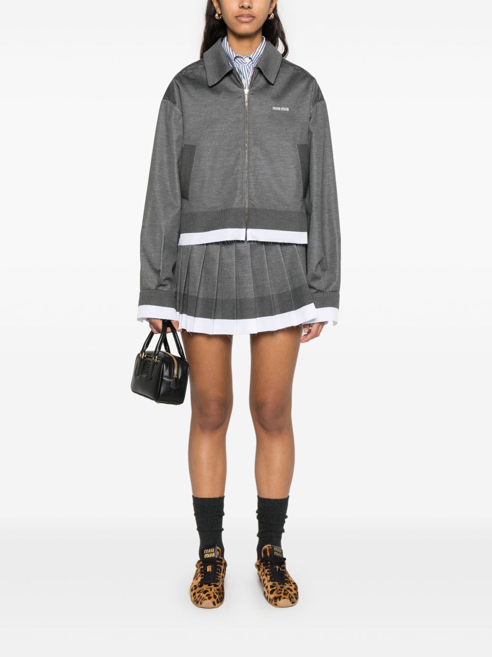 Miu Miu Women Pleated Mini Skirt