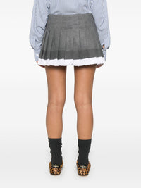 Miu Miu Women Pleated Mini Skirt