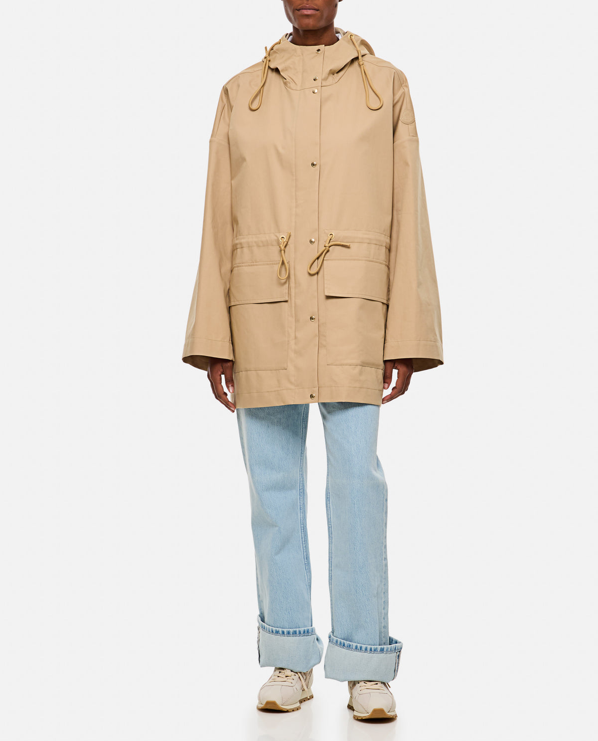 Moncler Moncler Women Gaillon Hooded Parka In Cotton