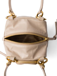 Prada Women Prada Dangle Mini Leather Bucket Bag