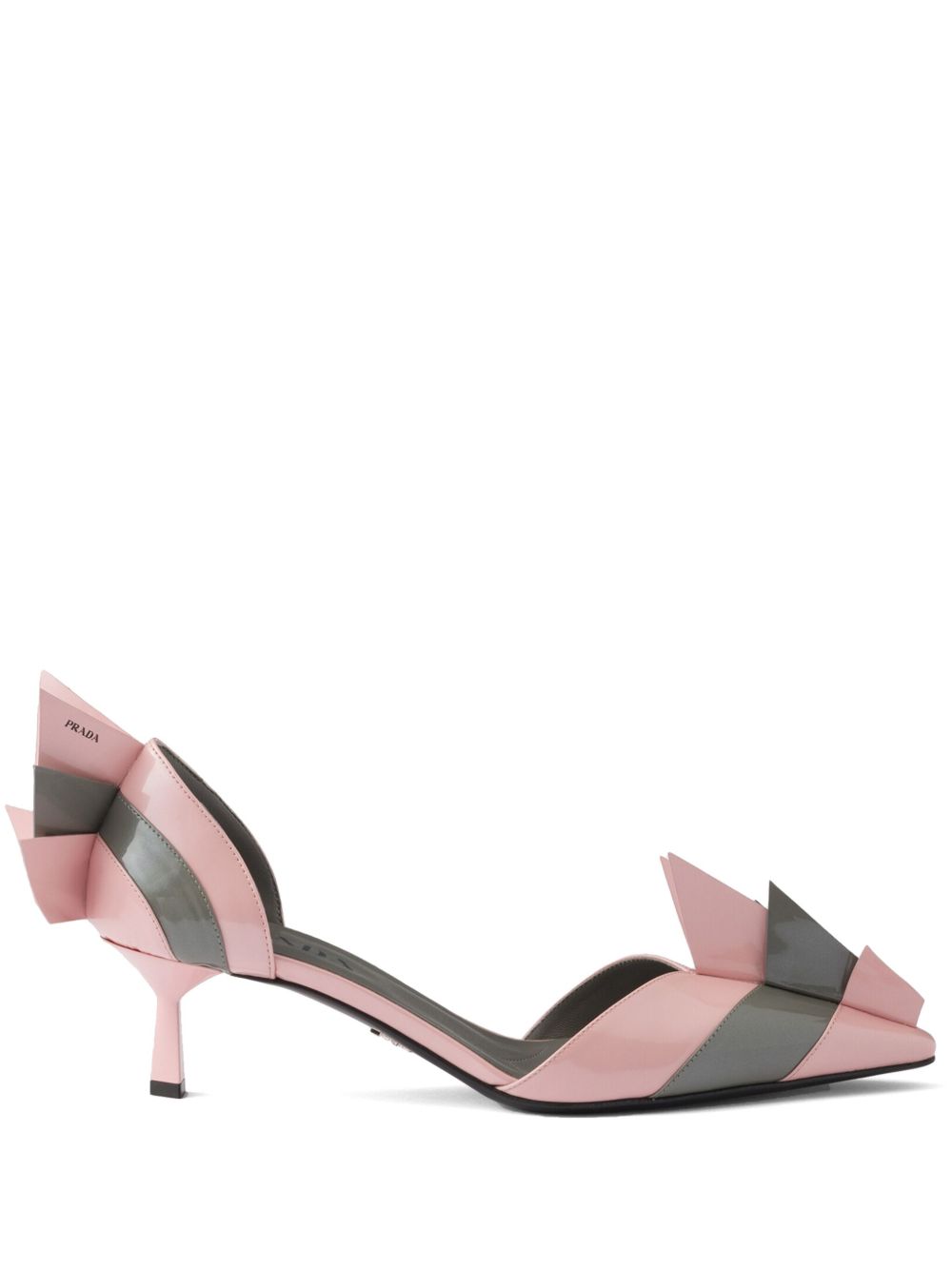Prada Women Patent Leather Bicolor Pumps