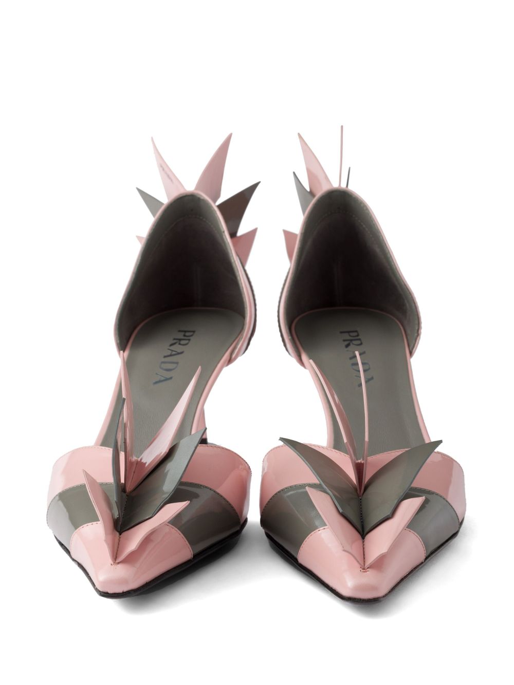 Prada Women Patent Leather Bicolor Pumps