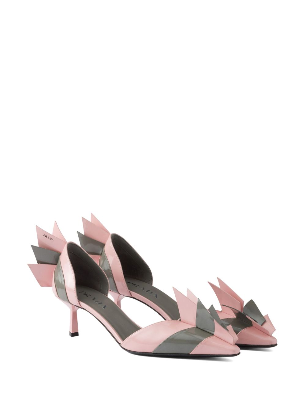 Prada Women Patent Leather Bicolor Pumps