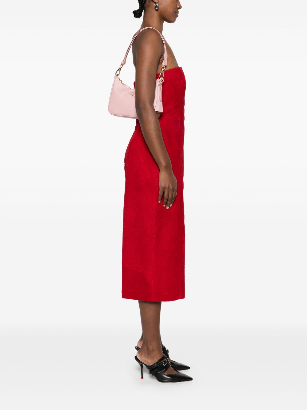 Prada Women Re-Edition Leather Shoulder Bag