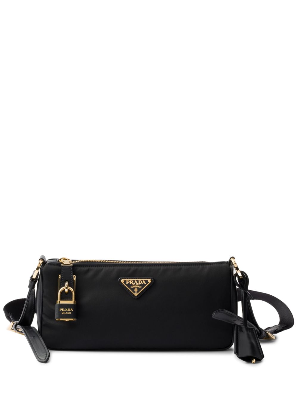 Prada Women Re-Nylon And Leather Shoulder Bag