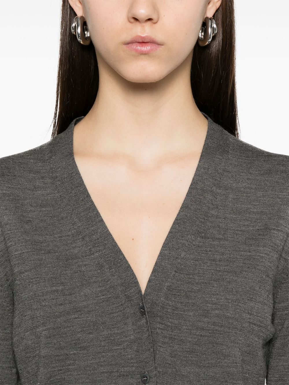 Prada Women Wool V-Necked Cardigan
