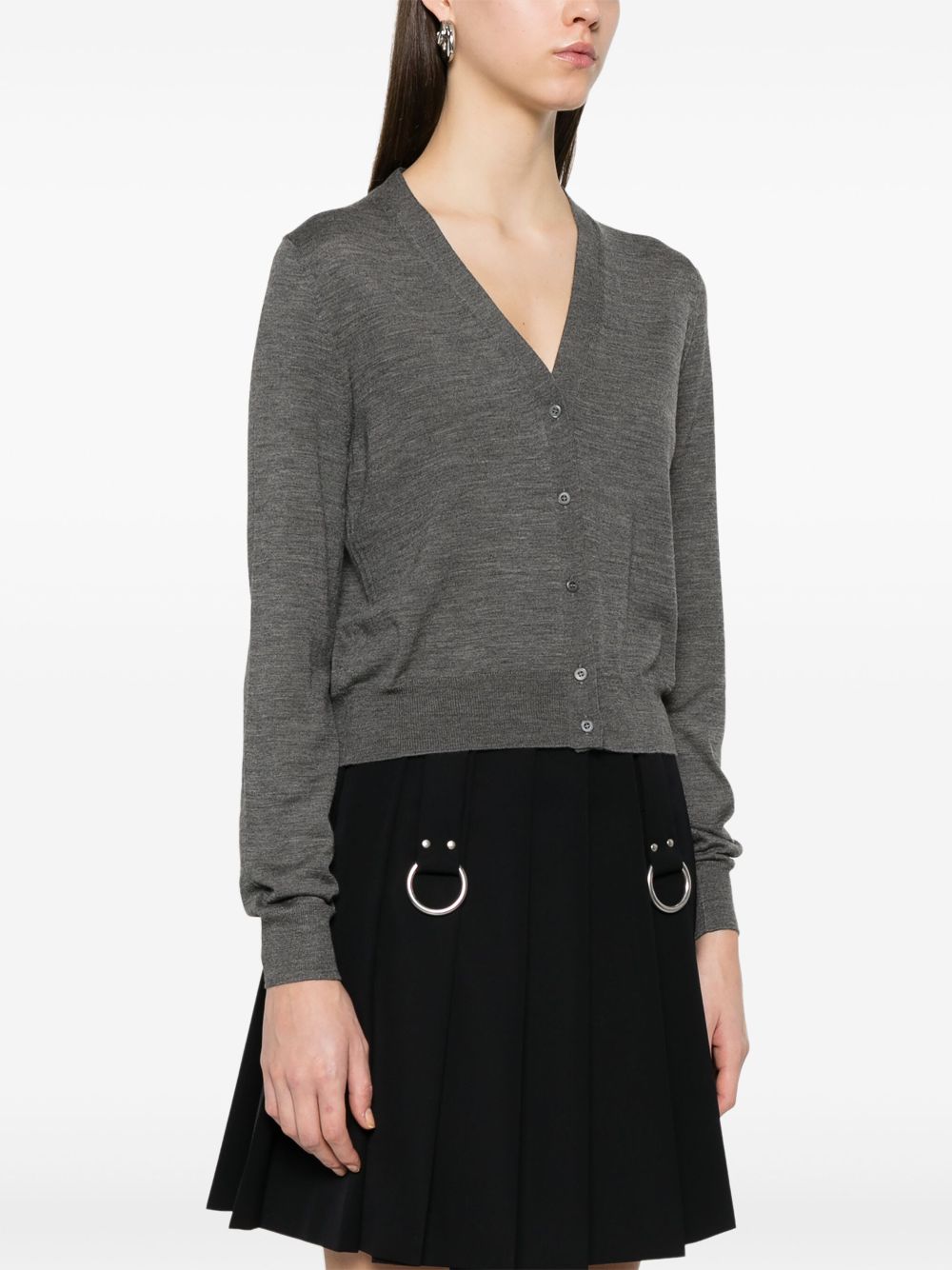 Prada Women Wool V-Necked Cardigan