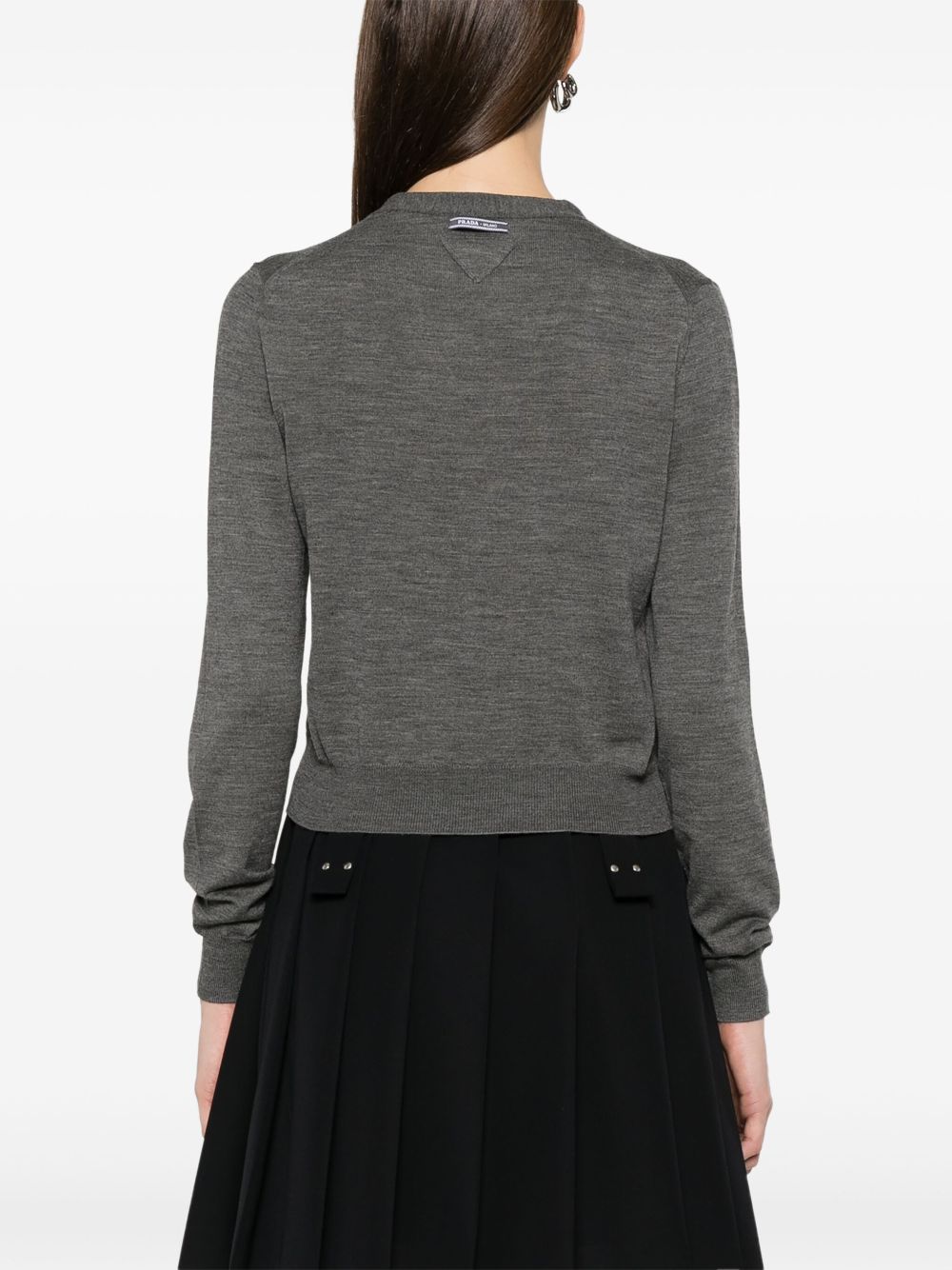 Prada Women Wool V-Necked Cardigan