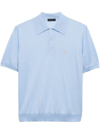 PRADA Prada Men Logo Wool Polo Shirt
