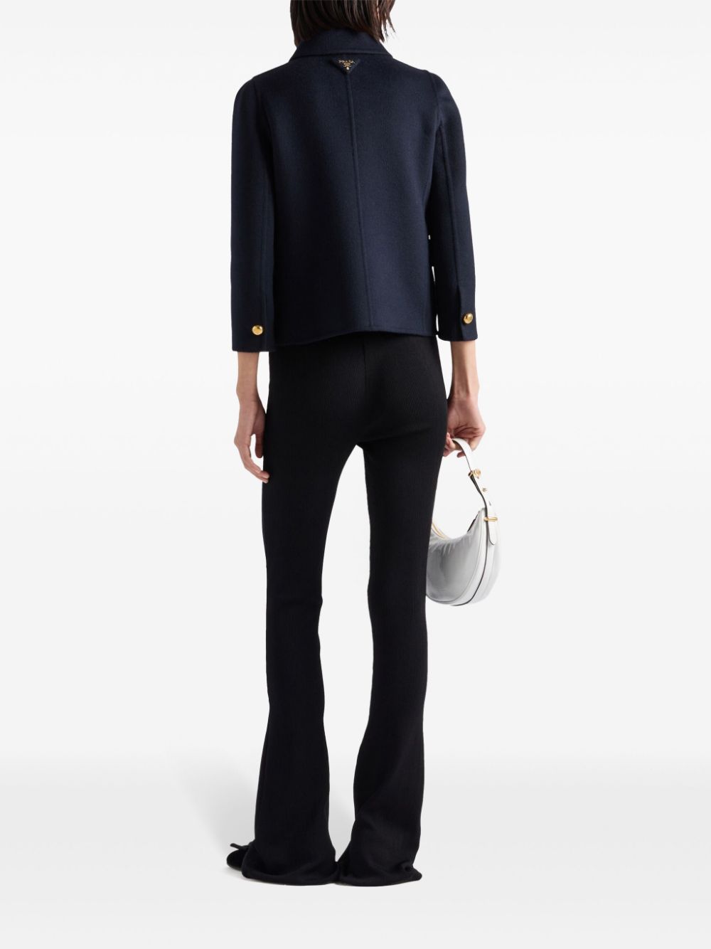 Prada Women Cashgora Double-Breasted Jacket