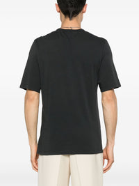 Saint Laurent Men Logo Cotton T-Shirt