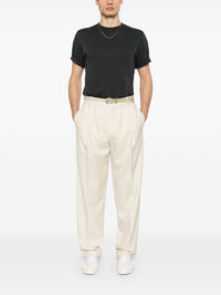 Saint Laurent Men Logo Cotton T-Shirt