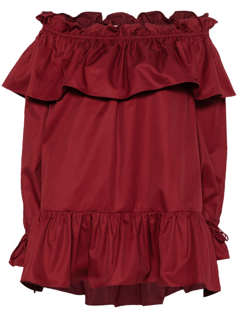 Saint Laurent Women Cotton Twill Mini Dress
