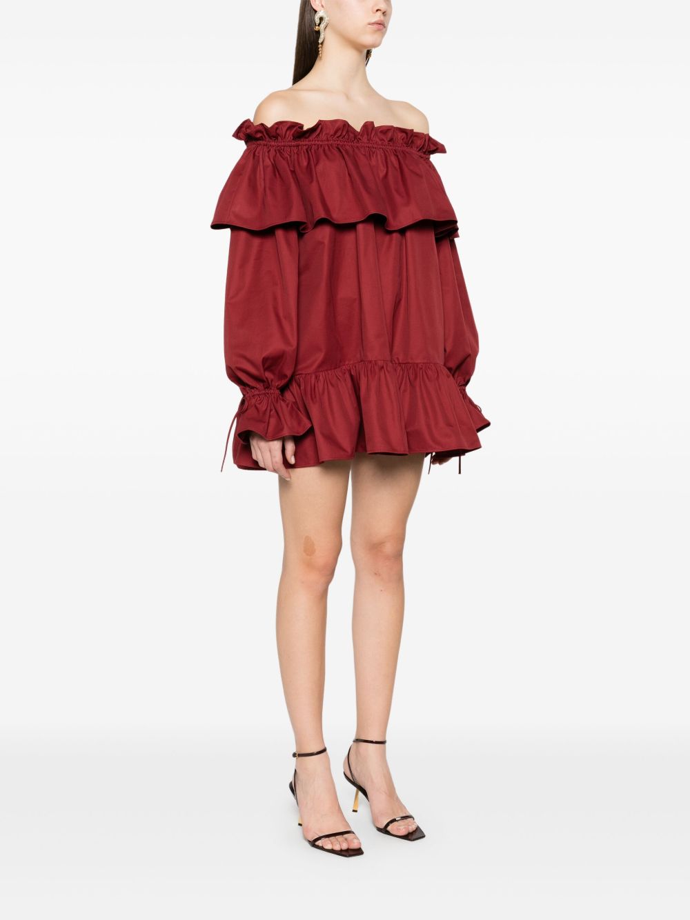 Saint Laurent Women Cotton Twill Mini Dress