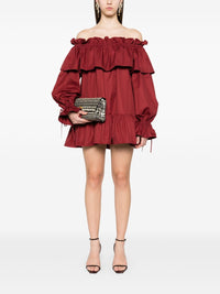 Saint Laurent Women Cotton Twill Mini Dress