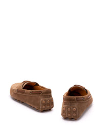 Tod's Men Gommino Bubble Suede Leather Loafers
