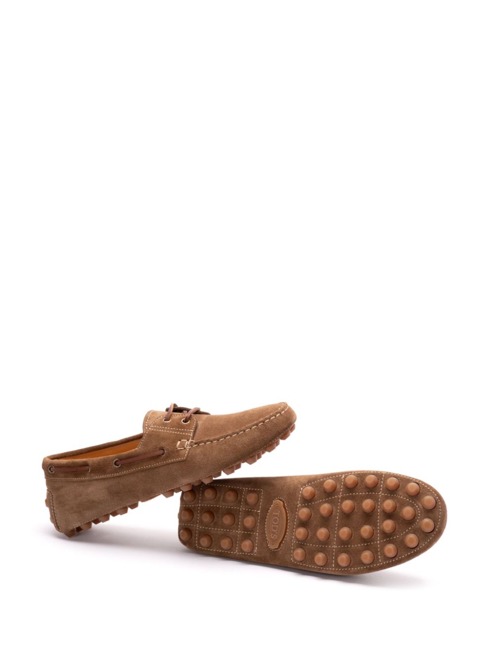 Tod's Men Gommino Bubble Suede Leather Loafers