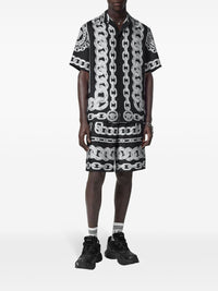 Versace Men Medusa Chain Silk Shorts