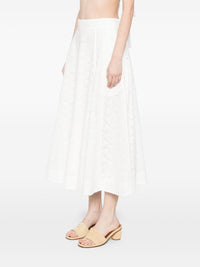 Zimmermann Women Crush Cotton Midi Skirt