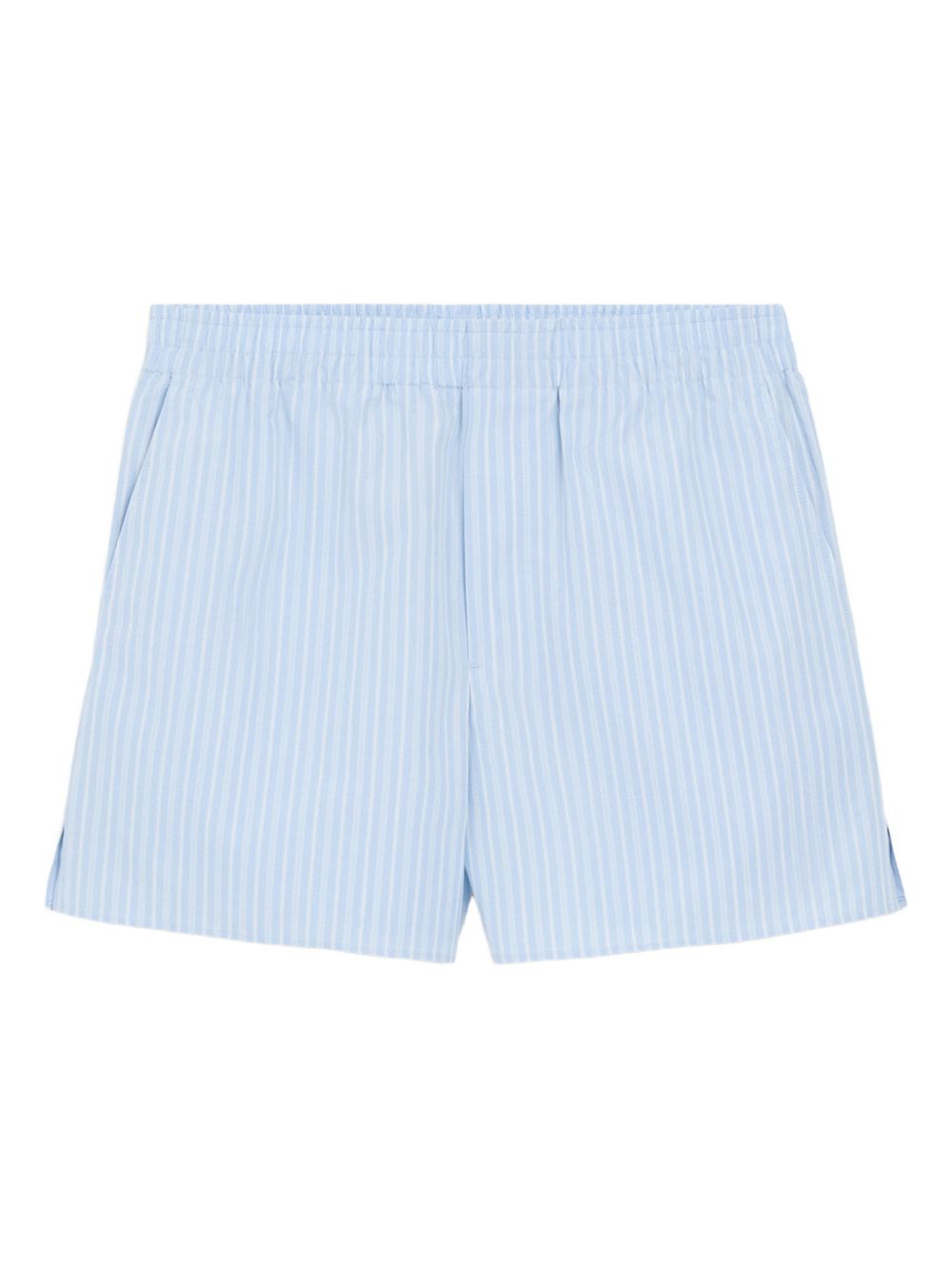 Ami Paris Men Striped Cotton Shorts