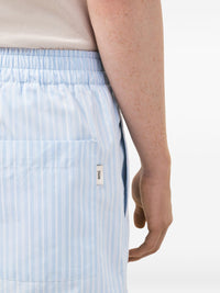 Ami Paris Men Striped Cotton Shorts