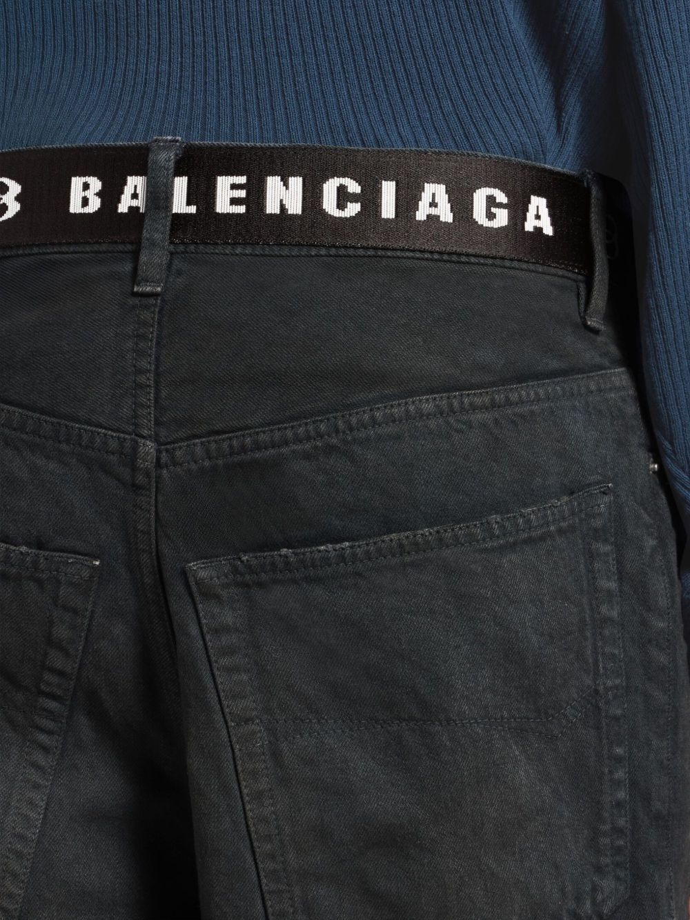 BALENCIAGA Balenciaga Men Denim Cotton Shorts