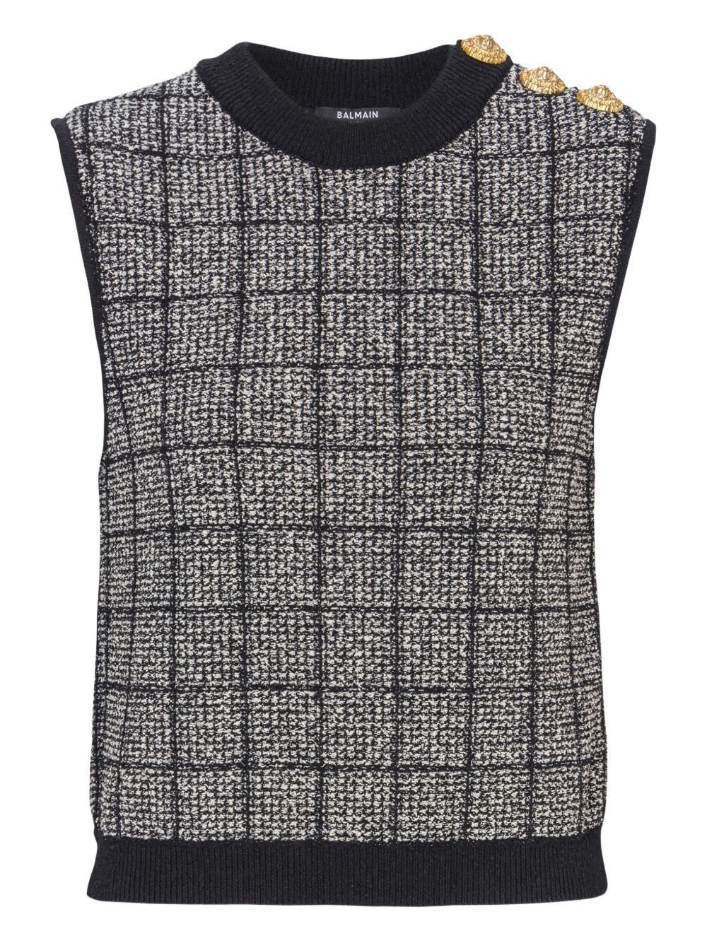 Balmain Women Tweed Tank Top