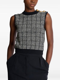 Balmain Women Tweed Tank Top