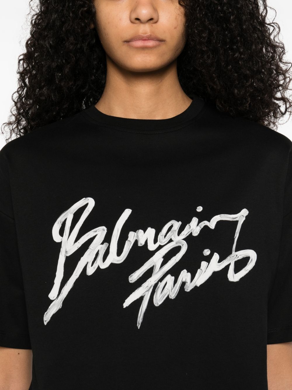 BALMAIN Balmain Women Logo Cotton T-Shirt