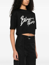 BALMAIN Balmain Women Logo Cotton T-Shirt