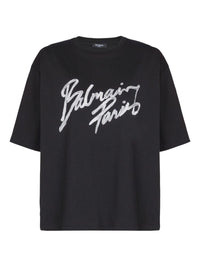 BALMAIN Balmain Women Logo Cotton T-Shirt