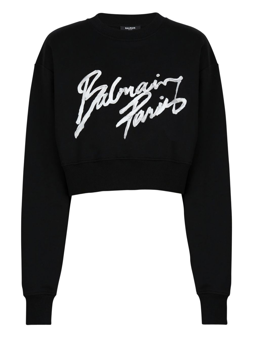 BALMAIN Balmain Women Logo Cropped Sweatshirt