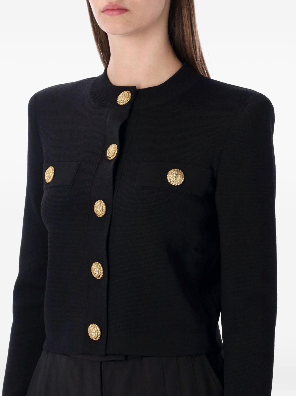 Balmain Women Buttoned Crewneck Cardigan