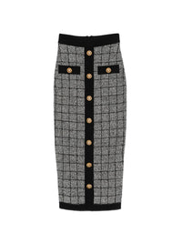 BALMAIN Balmain Women Tweed Long Skirt