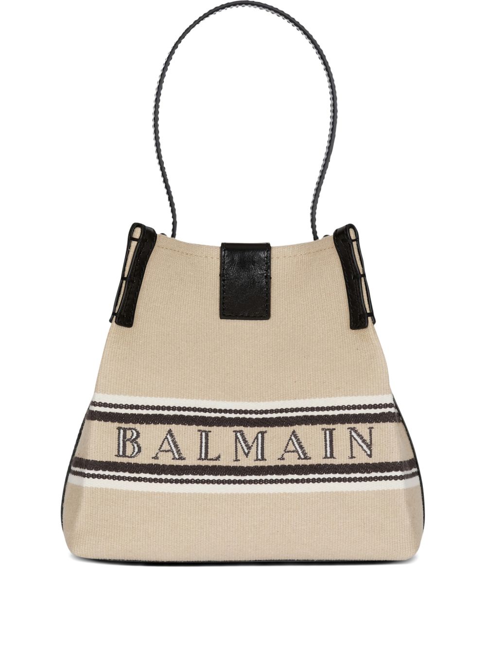 BALMAIN Balmain Women Release Canvas And Leather Bucket Bag