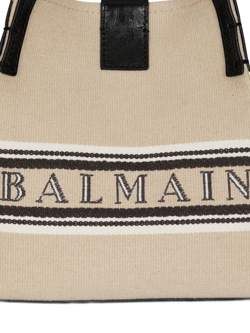 BALMAIN Balmain Women Release Canvas And Leather Bucket Bag