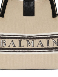 BALMAIN Balmain Women Release Canvas And Leather Bucket Bag