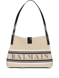 BALMAIN Balmain Women Release Small Canvas And Leather Tote