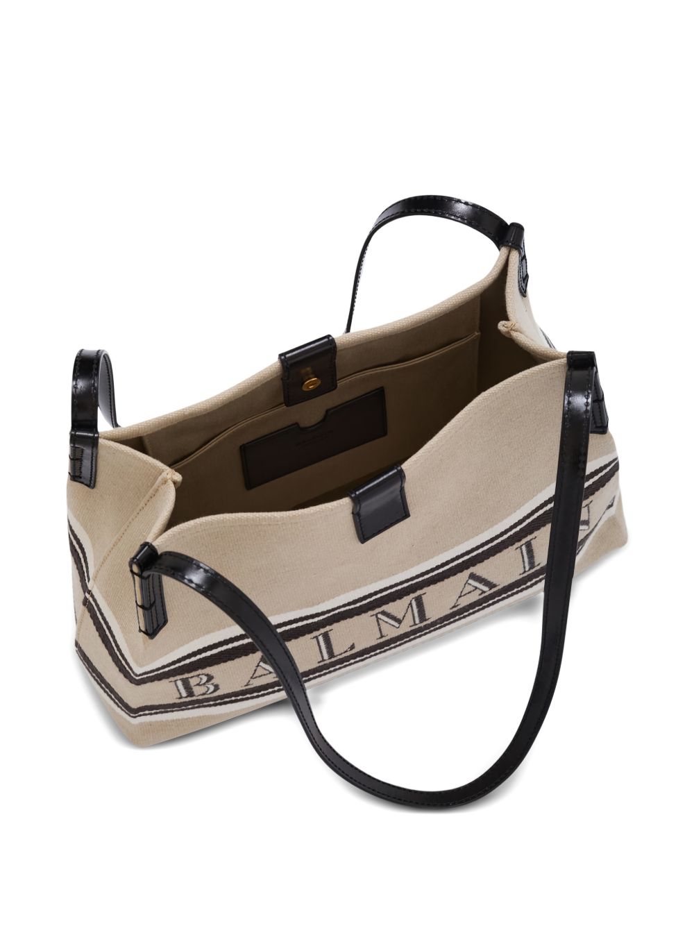 BALMAIN Balmain Women Release Small Canvas And Leather Tote