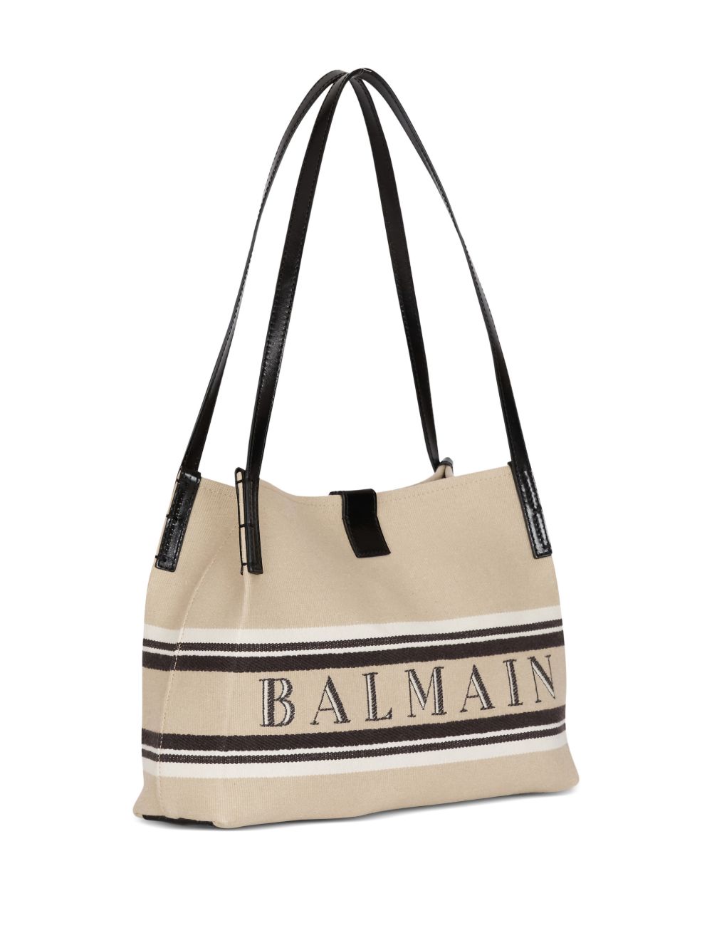 BALMAIN Balmain Women Release Small Canvas And Leather Tote