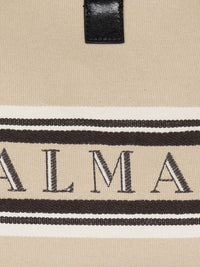 BALMAIN Balmain Women Release Small Canvas And Leather Tote