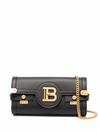 Balmain Women B-Buzz 23 Leather Crossbody Bag
