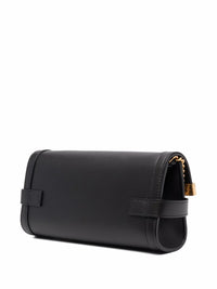 Balmain Women B-Buzz 23 Leather Crossbody Bag
