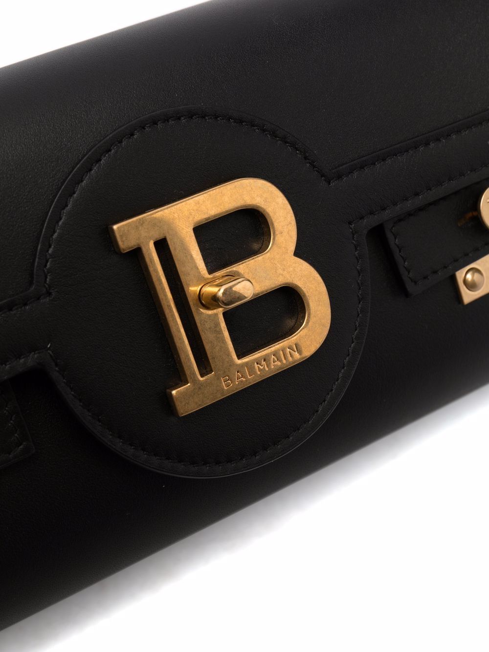 Balmain Women B-Buzz 23 Leather Crossbody Bag