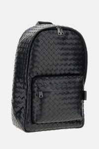 Bottega Veneta Men Leather Messenger Backpack