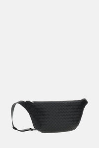 Bottega Veneta Men Round Sling Bag Intrecciato