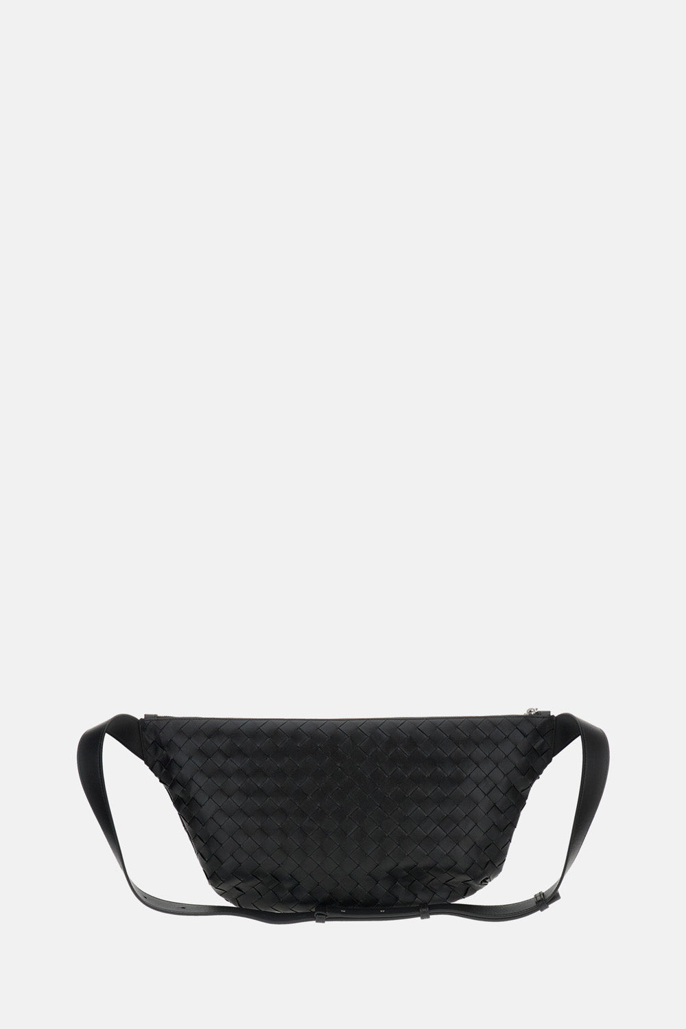 Bottega Veneta Men Round Sling Bag Intrecciato