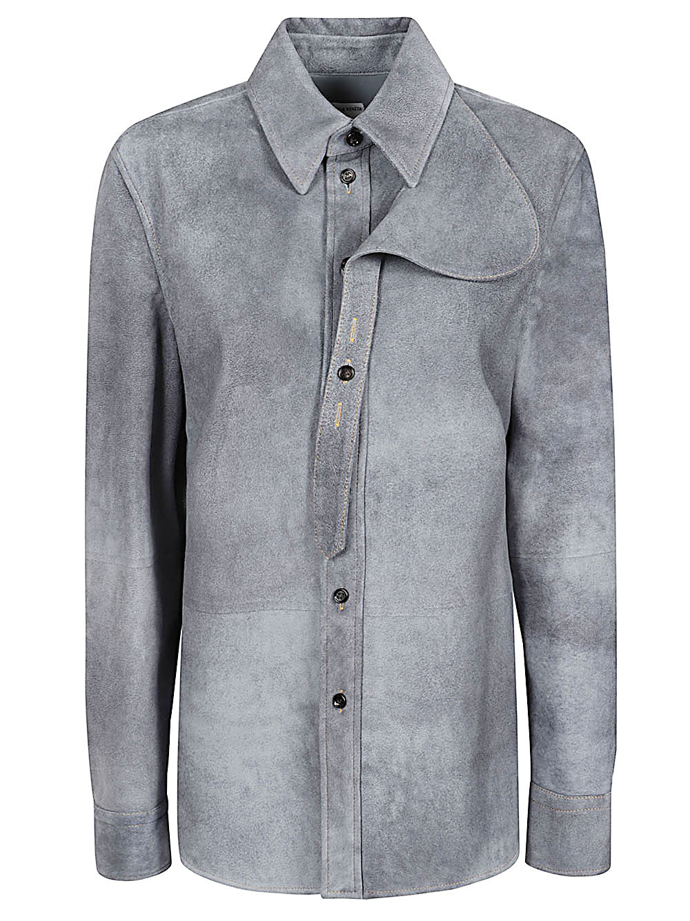 Bottega Veneta Women Suede Leather Shirt