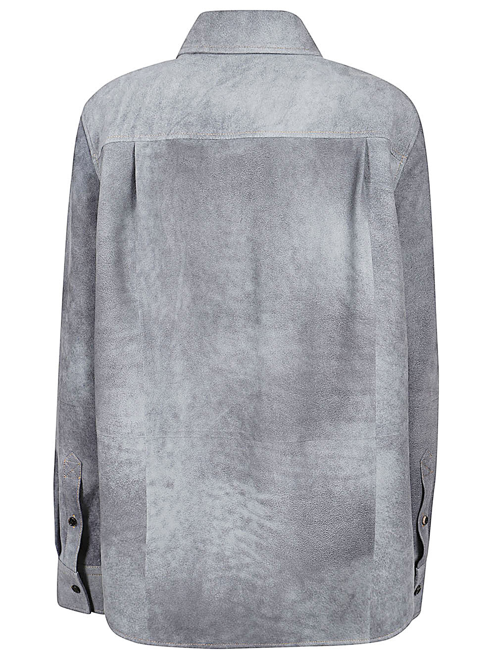 Bottega Veneta Women Suede Leather Shirt